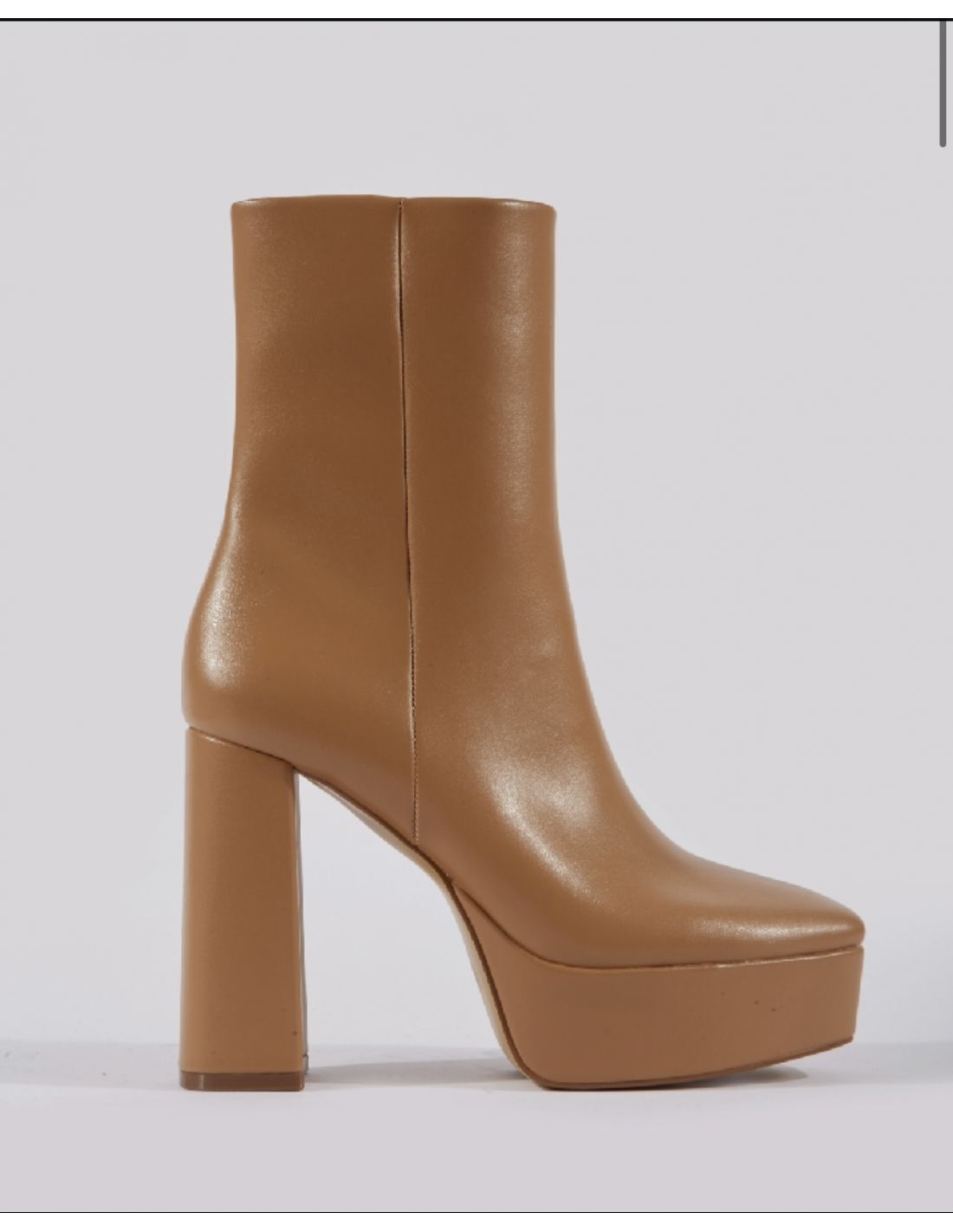 Botines shop camel plataforma