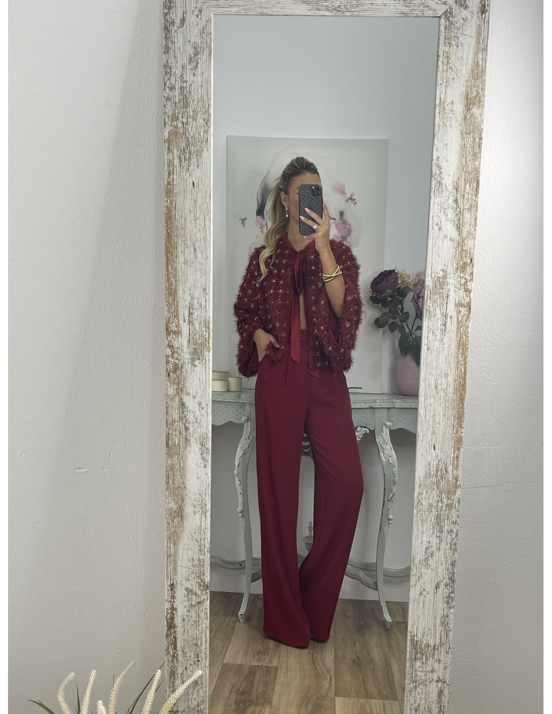 Pantalon Corina Burdeos